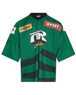 Martine Rose Technical Fabric T-Shirt - Green