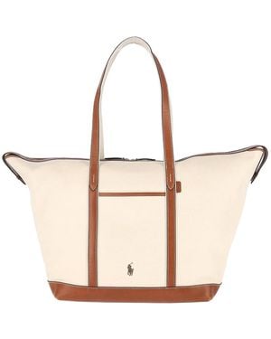 Polo Ralph Lauren Medium Logo Tote Bag - Natural
