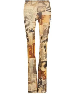 Jean Paul Gaultier The Journal Trousers - Metallic