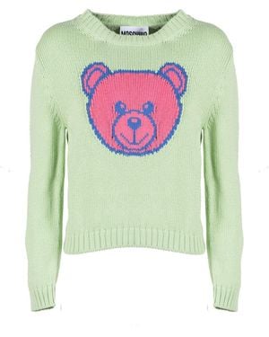 Moschino Bear Cotton Jumper - Green