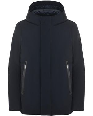 Rrd Hooded Stretch Puffer Jacket - Blue