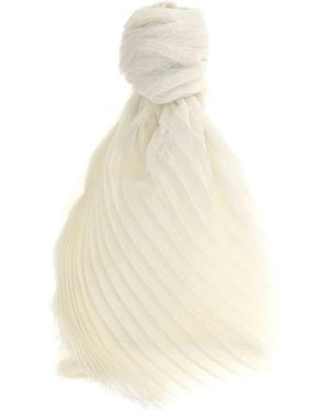 Pleats Please Issey Miyake Washi Pleats Stole - White