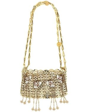 Rabanne 1969 Shoulder Bag With Fringes - Metallic