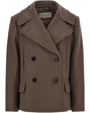 Dries Van Noten Vafel Coat - Brown