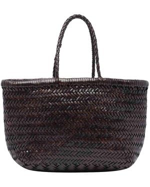 Dragon Diffusion Mini Bamboo Triple Jump Handbag - Black