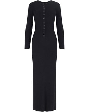 Nili Lotan "Roxy" Maxi Knitted Dress - Black