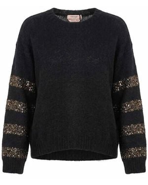 Twinset Round Neck Sweater - Black