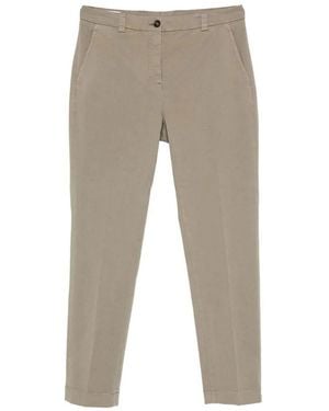 Incotex Leyre Straight-Leg Cotton Trousers - Grey