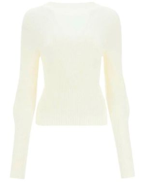 Low Classic 2-Way Knit Top - White