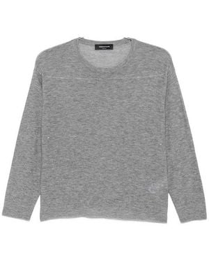 Fabiana Filippi Wool Crewneck Jumper - Grey