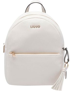 Liu Jo Logo Backpack - White