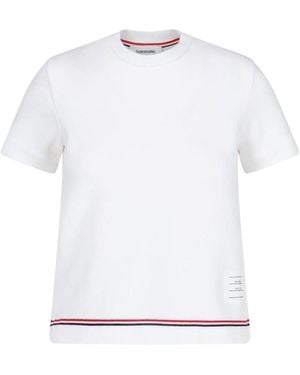 Thom Browne T-Shirt Logo - White