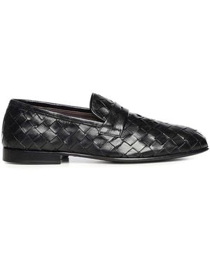 Giuliano Galiano Queen Leather Loafers - Black