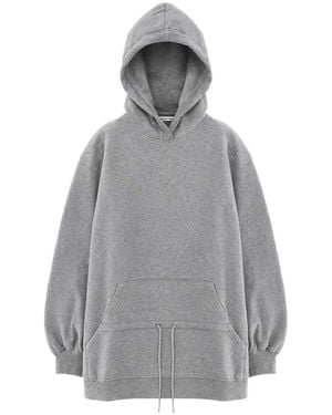 T By Alexander Wang Mini Dress With Hood - Gray