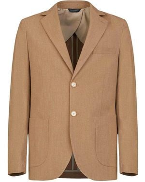 Gazzarrini Single-Breasted Blazer - Brown