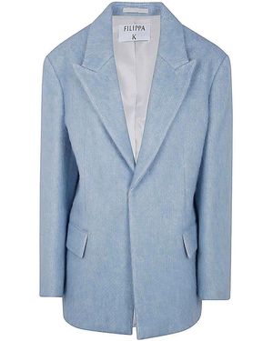 Filippa K Textured Blazer - Blue