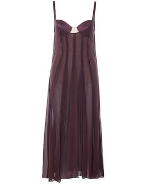 Elisabetta Franchi Midi Dress - Purple
