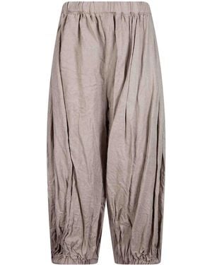 Comme des Garçons Comme Des Garçons Pleated Cropped Trousers - Grey