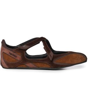 The Attico Floor01 Ballerina Flat Shades - Brown