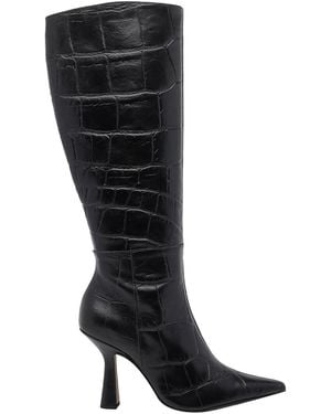 Ángel Alarcón Boots Croco Print - Black