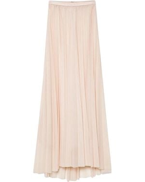 forte_forte Nude Skirt - Natural
