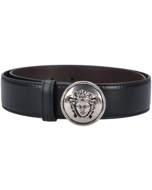 Versace Medusa Biggie Belt - Black