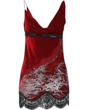 Roberto Cavalli Viscose Mini Dress - Red
