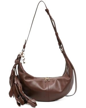 Sportmax Spx Argenta Leaf Handle Bag - Brown
