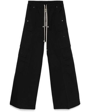 Rick Owens Wide Cargobelas Clack Trousers - Black