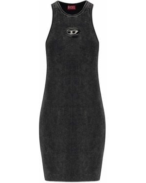 DIESEL Cotton Mini Dress - Black