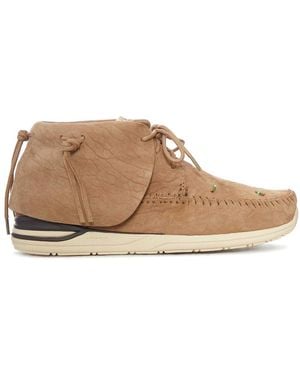 Visvim Fbt Lhamo-Folk Suede Shoes - Brown