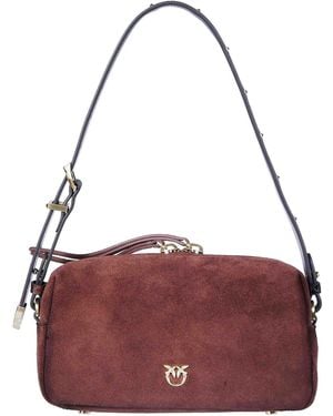 Pinko Mini Suede Triptych Top Case - Purple
