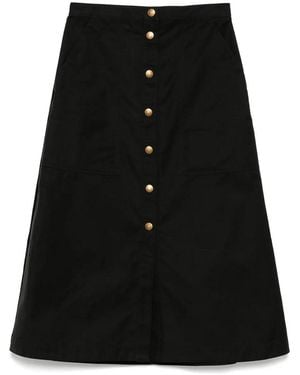 Moncler Cotton Skirt - Black