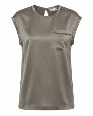 Brunello Cucinelli Blouse - Gray