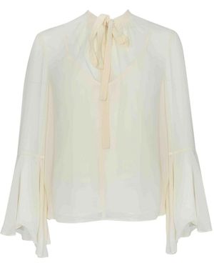 Max Mara Cuba Silk Blouse - White