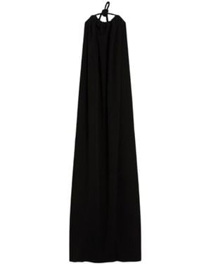 Sportmax Long Viscose Dress - Black