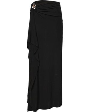 Christopher Esber Bezel Jersey Long Skirt - Black