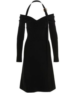 Ferragamo 'Gancini' Buckle Dress - Black