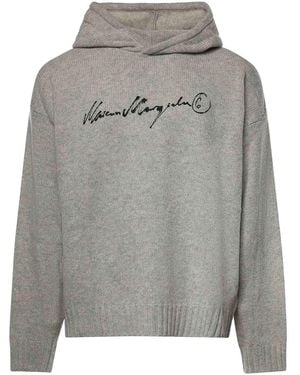 MM6 by Maison Margiela Cotton Knit Jumper - Grey