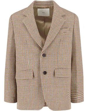 DUNST Single-Breasted Blazer - Brown