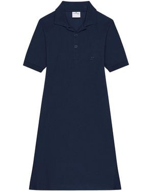 Courreges Short-Sleeve Mini Dress - Blue