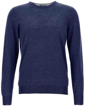 Barba Napoli Crew-Neck Sweater - Blue