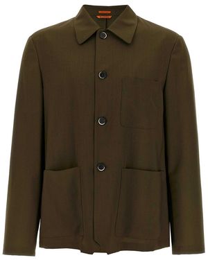 Barena Visal Overshirt - Green