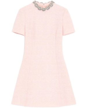 Valentino Tweed Mini Dress - Pink