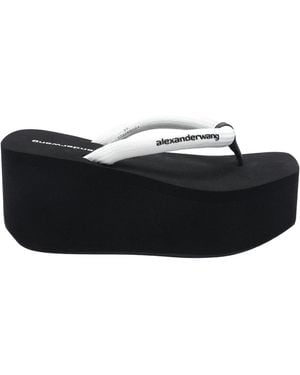Alexander Wang Jenna Thong Platform Sandals - Black