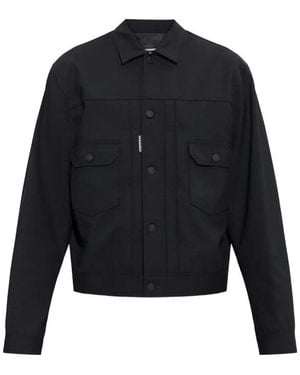 DSquared² Giacca Sportiva Nera - Blu