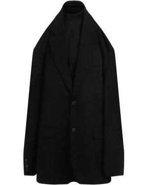 Balenciaga Suspended Tailored Dress - Black
