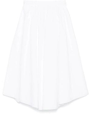 Dorothee Schumacher Poplin Power Midi Skirt - White