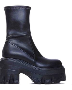 Casadei Stivali Malleolo Neri - Blu