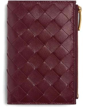 Bottega Veneta Intrecciato Wallet - Purple